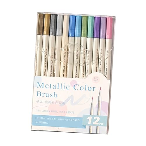 Loigohon �J���[�y�C���g�y�� 12�F�Z�b�g ���^���b�N�}�[�J�[ �M�L��A�N���t�g�p �����F�C���N ���炩�ȏ����� �X�N���b�v�u�b�L���O��A�[�g�����