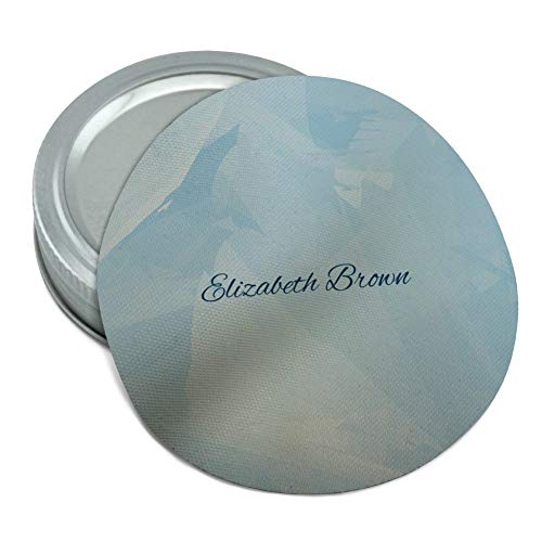 Personalized Custom Blue Watercolor Background 1 Line of Text Round Rubber Non-Slip Jar Gripper Lid Opener