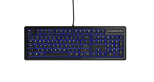 Image of SteelSeries Apex 100, Gaming Keyboard, Blue Backlit, Fully Customisable, (PC /Mac) - French Layout