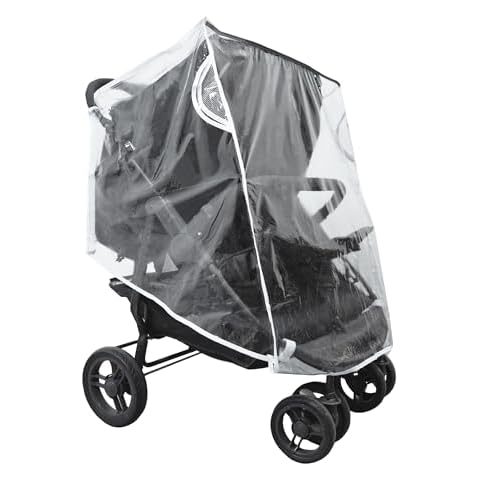 Universal Waterproof Twins Baby Pushchair Rain Cover Side by Side Double Pushchair dust Proof Cover Baby Carriage Pram Accessories Stroller Raincover Cover