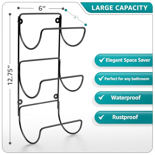 Sorbustowelholderforbathroomwall6levelwallmountedtowelrackshelvesforrolledbathtowelswashclothslinensblackhangingtowelracksforbathroomspasalontowelstorageorganizer  Urban Country Home Decor Sorbus towel holder for bathroom wall 6 level wall mounted towel rack shelves for rolled bath towels washcloths linens black hanging towel racks for bathroom spa salon towel storage organizer  urban country home decor