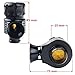 Dewhel Universal ADJUSTABLE TURBO DUMP BLOW OFF WASTEGATE VALVE BOV BLACK