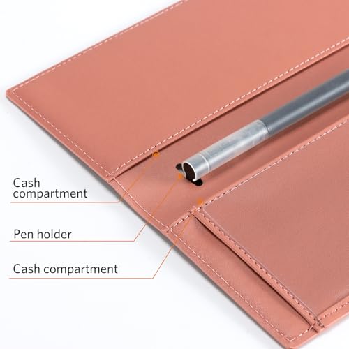 Image of CoBak Checkbook Cover for Women & Men - PU Leather Case with RFID Blocking | Classic Design Check Book Holder for Personal and Business