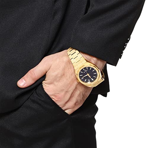 Image of Men's Luxury Premium Stainsteel Steel Band, Japanse Miyota Movement, Waterproof Wrist Quartz Watch