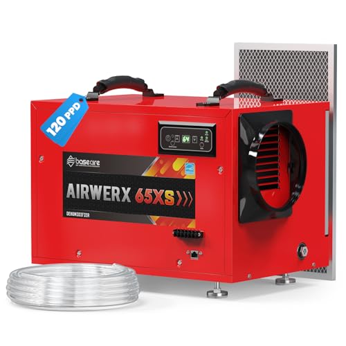 BaseAire 120 Pints Crawl Space Dehumidifiers with...