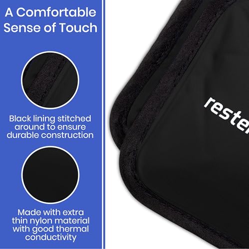 Image of Ice Pack for Injuries Reusable, Soft Gel Flexible - (Large: 11 inchx14.5 inch) for Hip, Shoulder, Knee, Back - Comfy Cold Pack Compress for Swelling, Bruises, Surgery (Black, 1 Pack)