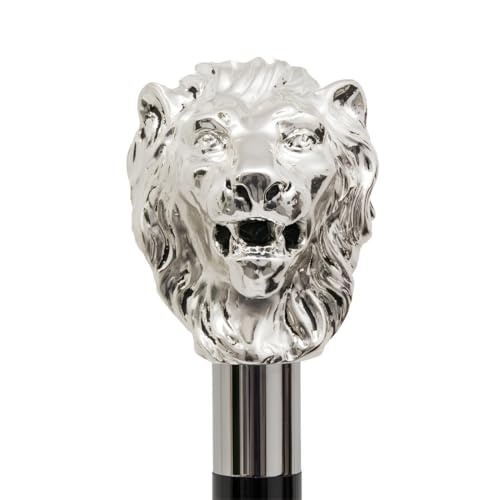 Parapluie pliable argenté Pasotti Lion automatique cadeau d'exception
