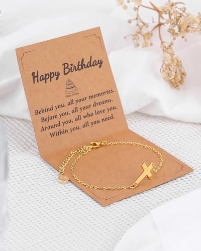 Image of Margelife Bracelet Gifts For Step Bonus Unbiological Adopted Adult Grown Teen Daughter Stepdaughter From Mom Dad Stepmom Stepdad To Best Sentimental Unique Beautiful Special Cute Trendy Stuff Things