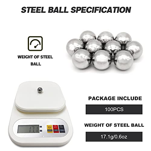 Image of 100 Pcs Steel Bearing Balls16mm /0.625 inch Precision Chrome Steel Bearing Balls G25 (5 /8 inch)