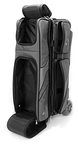 KAZE SPORTS Deluxe 3 Ball Bowling Roller with Double Wheels, Black - Thumbnail 5