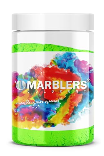 MARBLERS Fluorescent Pigment Powder [Neon Lime] 4oz (113g) | Matte Pigment | Dye | Non-Toxic | Vegan | Cruelty-Free | Nail Polish, Nail Art, Soap, Slime, Candle, Resin, Epoxy, Acrylic Paint