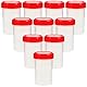 iplusmile 15 Stück Mehlenauffangbehälter Hocker 60 ml Probenbecher mit Schraubdeckel Reagenzglasflasche Probenflasche Urinbecher Für Heimlabor Farbe Zufällige Farbe