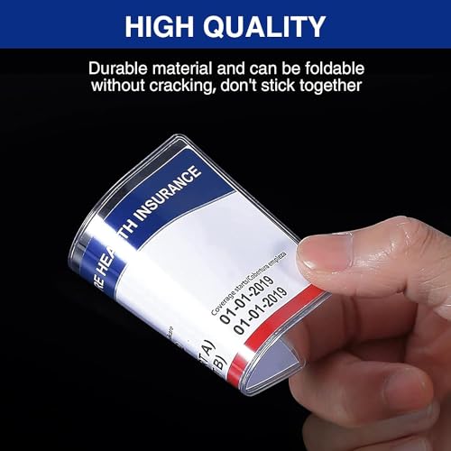 Image of Fairus Card Protector - Plastic Holder for Aadhar, Credit, Business, Pan, Driving License - Waterproof Cards Plastic Protector (10)