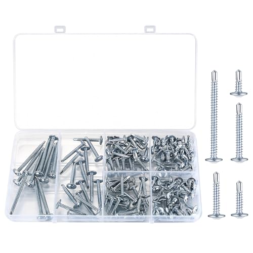 130 Piezas Tornillos Autoperforantes Acero Inoxidable miniatura 7