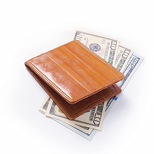 OROM EEL SKIN LEATHER SLIM WALLET (copper)4