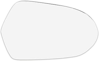 X AUTOHAUX Car Rearview Mirror Glass Replacement with Backing Plate Heated Right Side for Audi A6 Quattro S6