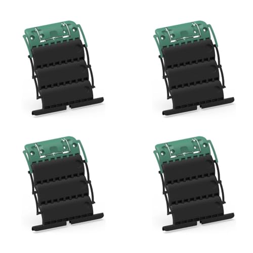 Ensemble de 4 attaches verrou ZF Clicksur H875F pour tablier de volet roulant - Fixation sécurisée pour volets roulants - Verrou automatique 3 maillons - Attache...