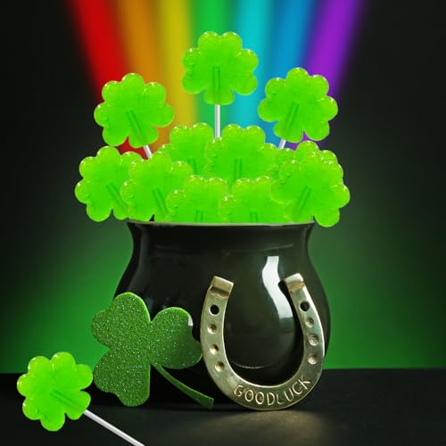 St-Patricks-Day-25-Green-Shamrock-Lollipops-Clover-Candy-Suckers-Party-Favor-Individually-Wrapped-25-Pack St Patricks Day 25 Green Shamrock Lollipops Clover Candy Suckers Party Favor Individually Wrapped 25 Pack