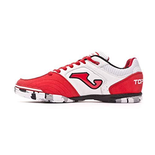 Joma Top Flex, Scarpe da Calcetto, Bianco-Rosso