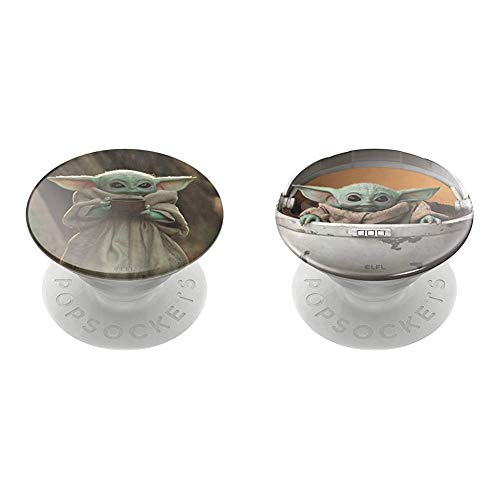 PopSockets PopGrip: Swappable Grip for Phones & Tablets - Star Wars - The Child Cup & PopGrip: Swappable Grip for Phones & Tablets - Star Wars - The Child Pod