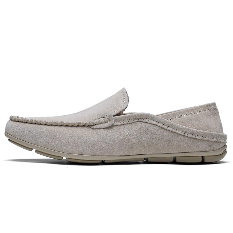 Men's Loafers Shoes Round Toe Suede Vamp Loafer Shoes Slip Resistant Flexible Comfortable Prom Party Slip-ons4