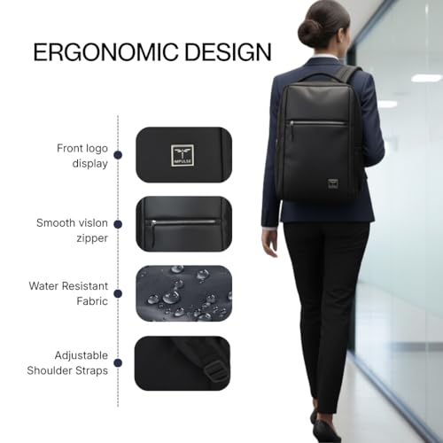 Image of Impulse Laptop Backpack for Men & Women | Water Resistant Office, Travel & College Bag | Fits Up to 15.6?16 Inch Laptop | Business & Work Backpack