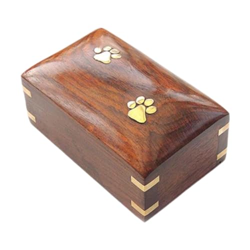 Folpus ペット火葬骨壷用品 プレミアム実用的ペットの死を偲ぶギフト 犬・猫葬儀 葬儀箱 木製メモリアル骨壷