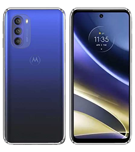 Image of Soft Flexible Silicone Back Cover Compatible with (Motorola Moto G51, Transparent Case)