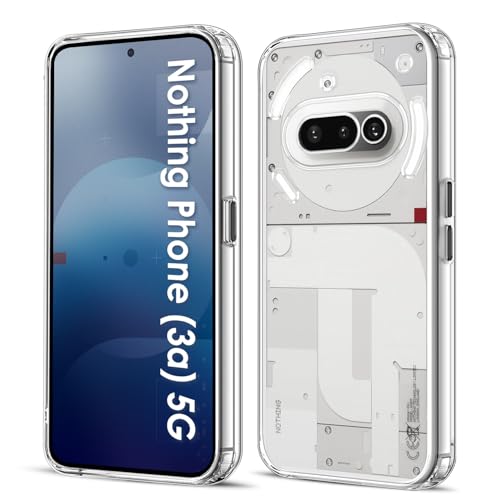 Filoto Ultra Clear Hülle für Nothing Phone 3a 5G (2025) Transparent Vergilbungsfrei Slim Soft Silikon Handyhülle Anti-Fingerabdruck Kratzfest Stoßfest Fallschutz Dünn TPU Schutzhülle (Clear)