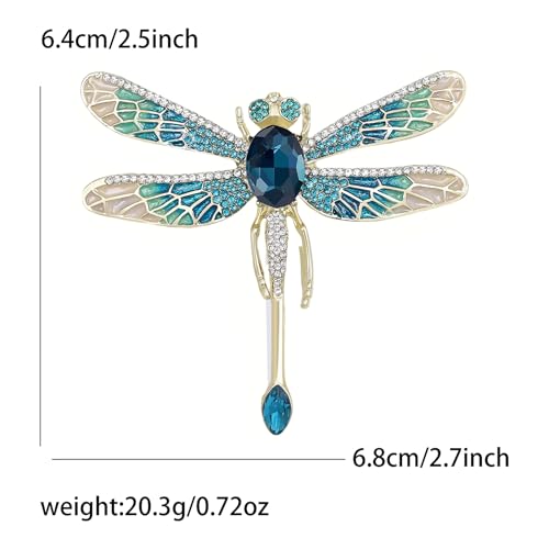 Image of Insect Animal Brooch Pin for Women Rhinestone Lapel Pins Vintage Brooches for Costume Accessories