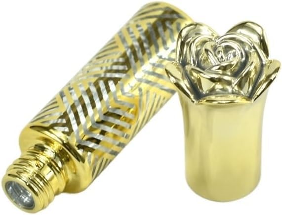 Mini butelki podróżne na perfumy, atomizer do perfum 3 sztuk/zestaw 8ML szklana butelka ze złotą oprawką kulka z kulką pusta butelka przenośna butelka perfum wielokrotnego napełniania