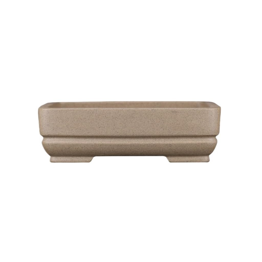 asdchZen Small Succulent Pots With Drainage Rectangular Purple Clay Chinese Manger Basin Outdoor With Drainage Ceramic Succulent Pots