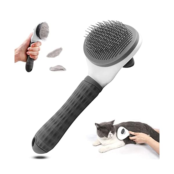 MCSWSEE Haarbürste für Haustiere, Bürste für Hunde und Katzen, Haarbürste für Katzen, Hunde, Kaninchen und kleine Tiere
