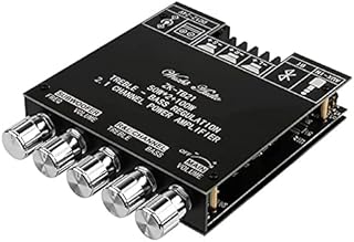 Molieeigin Bluetooth Amplifier Board HiFi Stereo 2.1 TPA3116D2 50WX2+100W 12V-24V Audio Power Amplifier Module