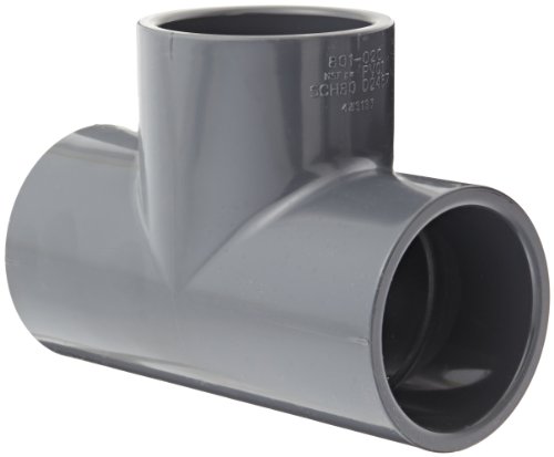 Spears 801 Series PVC Pipe Fitting, Tee, Schedule 80, 2