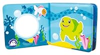Simba 104010065 - ABC Magisches Badebuch, Bilder mit Farbwechsel, Seehundanhänger mit Quietscher, 8 Seiten, 13x13cm, ab 3 Monate