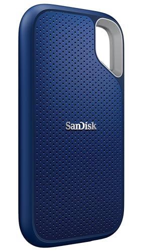 Image of SANDISK Extreme 8TB Portable External SSD, 1050MB /s R, 1000MB /s W, 3m Drop Protection, IP65 Water /dust Resistant, PC,MAC & TypeC Smartphone Compatible, 5Y Warranty, Royal Blue Color