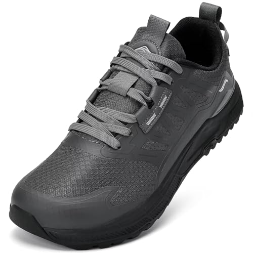 Lamincoa Wide Men's Sneakers Hiking Walking Lightweight Breathable Shoe Non-Slip Outdoor Sports Trail Running Tennis Sneaker