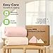 2-Pack Waterproof Crib Sheets for Boys, Girls - 52x28 Fitted Organic Cotton Baby Crib Sheets, Toddler Mattress Protector Cover, Washable, Soft & Durable Baby Bedding Essentials (Cameo)