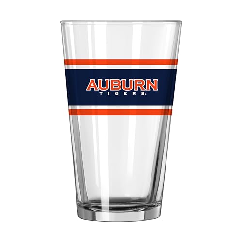 Image of Logo Brands NCAA 16 oz Pint Glass - Durable Glass With Bold Team Color- Chip-Resistant Rim Drinkware For Fans, Tailgates, Home Bars & Everyday Use