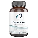 Designs for Health Iron – Vital for Energy Production, Immune & Brain Health, High Absorption Ferrochel Chelated Iron for Women & Men as Ferrous Bisglycinate Chelate – Pregnancy Safe (120 Vegan Caps)