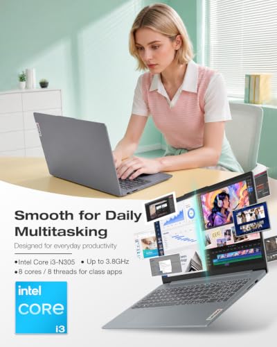 Lenovo IdeaPad Slim 3i 15.6" FHD Business Student Laptop Intel i3-N305 - image 3