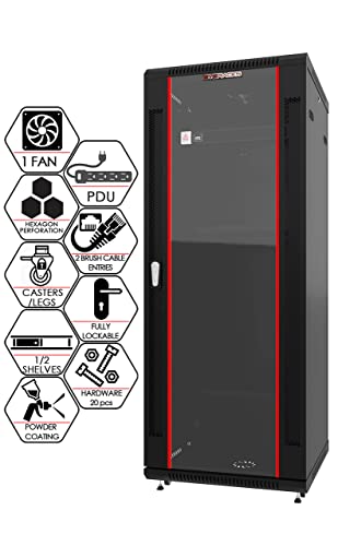 Server Rack 18U Wall Mount Server Rack Locking Wall Cabinet 19 Inch Rack Av Audio Video Rack Lockable Cabinet Network Rack With Pdu - Shelf - Dust Proof Cable Entries - Fan - Wheels – Sysracks #TOP19
