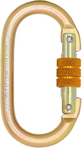 Tool Zone ® Steel Carabiner Hook Gate opening: 18 mm, Tensile strength: 23 Kn - Golden-picture-21