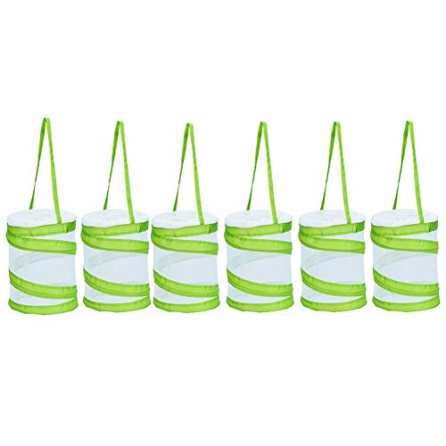 RESTCLOUD Mini Butterfly Habitat, Insect Mesh Cage, Bug Terrarium Pop Up 5.5 x 7 Tal (Pack of 6) RESTCLOUD Mini Butterfly Habitat, Insect Mesh Cage, Bug Terrarium Pop Up 5.5" x 7" Tal (Pack of 6)