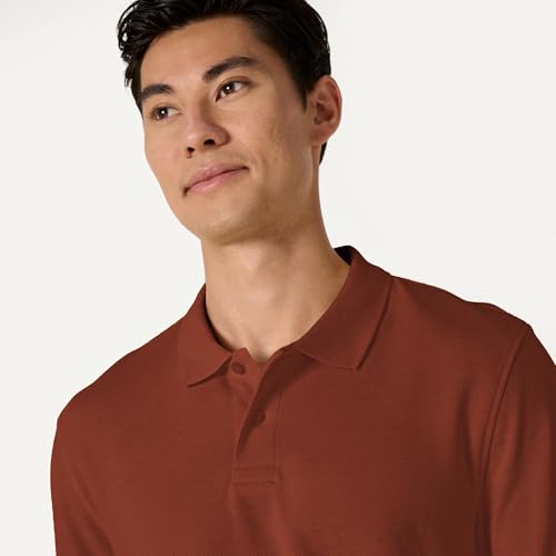 Image of Amazon Essentials Men's Regular-Fit Short Sleeve Cotton Pique Polo Shirt (Available in Big & Tall)
