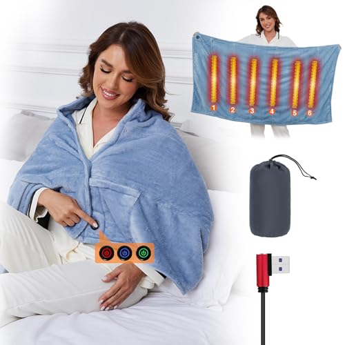 Njdgf HEATED BLANKET Battery Operated Portable cover