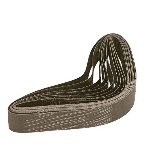 CS Unitec 38544 Pipe-MAX TZ A100/220 Pyramid Belts for Pregrinding Steel and Stainless Steel Pipe, Curved Surfaces and Handrails to Prepare for Mirror Finish (Pack of 10)