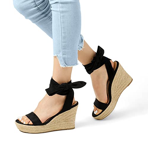DREAM PAIRS Womens Open Toe Espadrilles Wedges Tie Lace Up Cute Ankle Strap Platform Sandals Dressy Shoes3