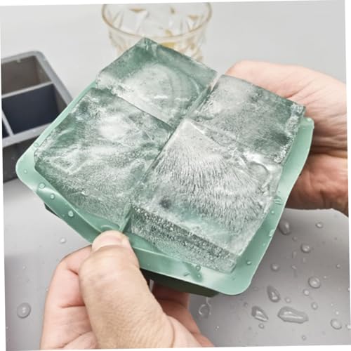 Molde para cubitos de hielo de silicona con tapa miniatura 7